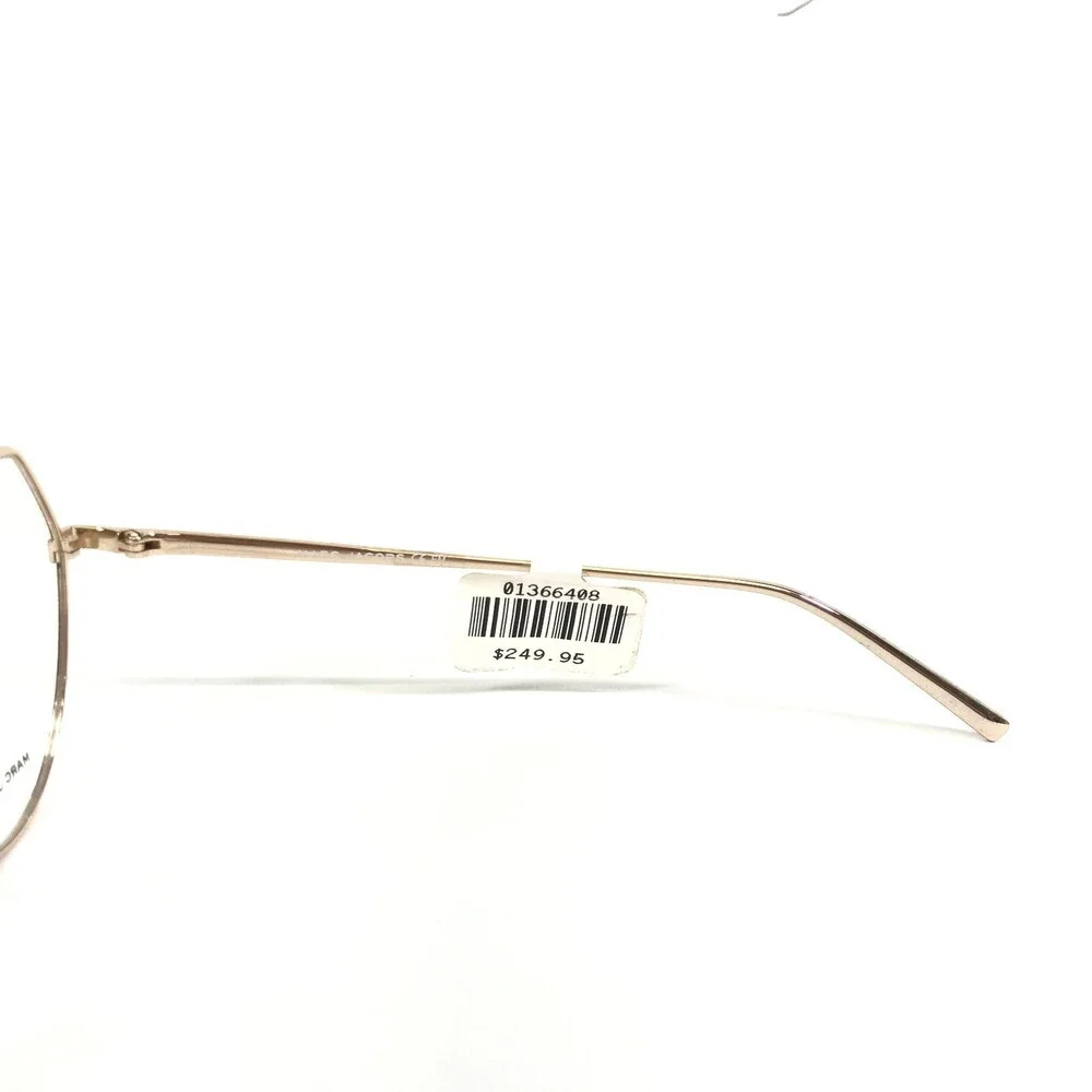 Marc Jacobs Eyeglasses Frames 475 2M2 Black Gold Round Full Rim 52-18-140